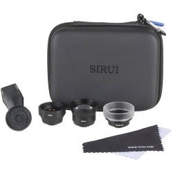 Sirui 3-Lens Mobile Phone Kit Black Wide-Angle, Portrait, and Macro, WPM01KC06