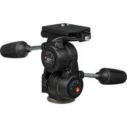 Manfrotto 3-Way Pan/Tilt Tripod Head with RC4 Quick Release Plate, 808RC4
