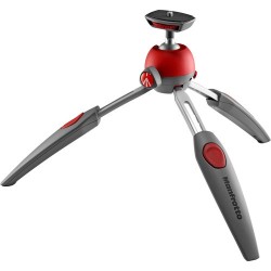 Manfrotto PIXI EVO 2-Section Mini Tripod Red Light and Compact, MTPIXIEVO-RD