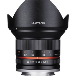 Samyang 12mm F 2.0 NCS CS Lens for Sony E Mount APS-C Black, SY12M-E-BK