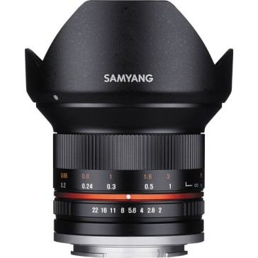 Samyang 12mm F 2.0 NCS CS Lens for Fujifilm X Mount Black, SY12M-FX-BK