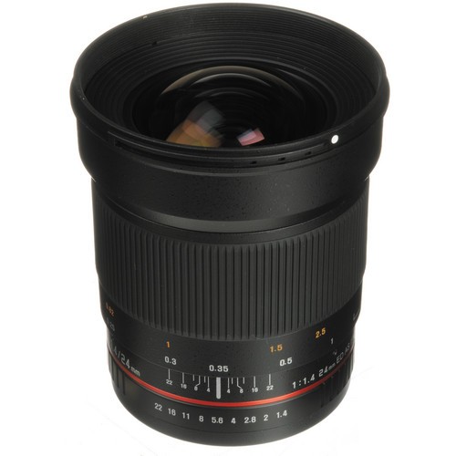 Samyang 24mm F 1.4 ED AS UMC Wide Angle Lens for Canon EF, SY24M-C