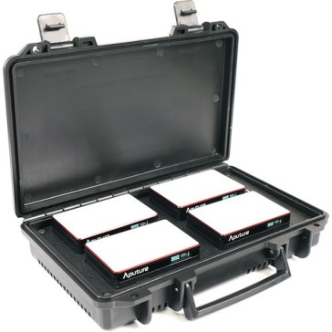 Aputure MC 4-Light Travel Kit with Charging Case, MC 4-Light Travel Kit