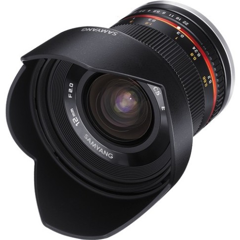 Samyang 12mm F 2.0 NCS CS Lens for Canon M Mount APS C Black, SY12M-C-BK