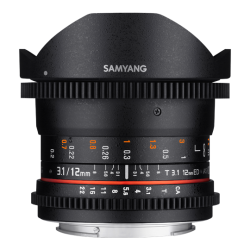 Samyang 12mm T3.1 VDSLR ED AS NCS Fisheye Lens for MFT,