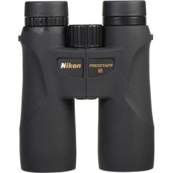 Nikon ProStaff 5 Binoculars 10x42 Black with Neck Strap, Carrying Case & Lens Covers