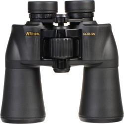 Nikon Aculon A211 Binoculars 16x50 Black with Carrying Case, Neck Strap, Ocular Rainguard & Lens Cap