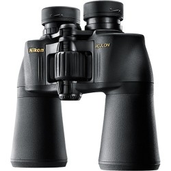 Nikon Aculon A211 Binoculars Black 12x50 with Carrying Case, Neck Strap, Ocular Rainguard & Lens Cap