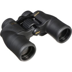 Nikon 8x42 Aculon A211 Binoculars Black with Carrying Case, Neck Strap, Ocular Rainguard & Lens Cap