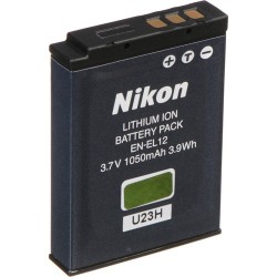 Nikon EN-EL12 Rechargeable Lithium-Ion Battery 3.7V, 1050mAh, NIENEL12