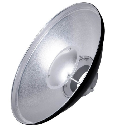 Godox Beauty Dish Reflector, Silver 55cm / 22 inch Bowens Mount, BDR-S550