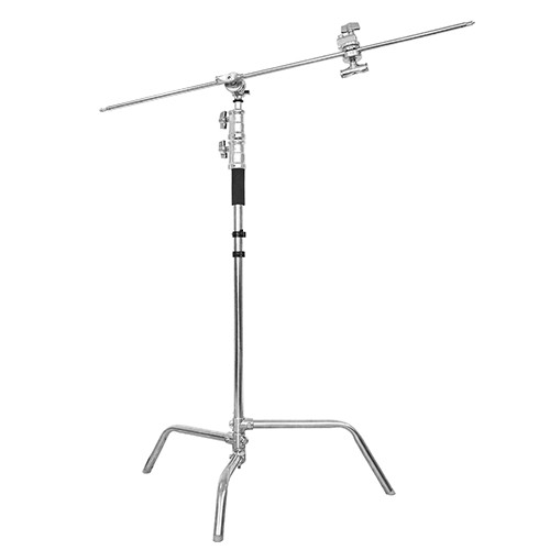 E-Image LCS-04 10.9 Feet Photography Light C-Stand, Detachable Base, Grip Kit & Extension Arm with Payload 20 Kg