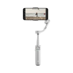DJI OM 5 Athens Grey Handheld 3-Axis Smartphone Gimbal Stabilizer with Grip Tripod & Built-in Extension Rod, Osmo Mobile OM5