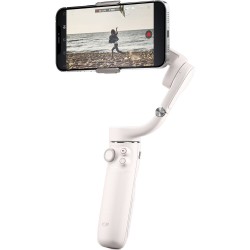 DJI OM 5 Smartphone Gimbal Stabilizer with Grip Tripod, Built-in Extension Rod & Shot Guide, Osmo Mobile OM5 (Sunset White)