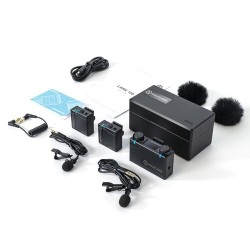 Hollyland LARK 150 2-Person (Dual) Compact Digital Wireless Microphone System (2.4 GHz, Black)