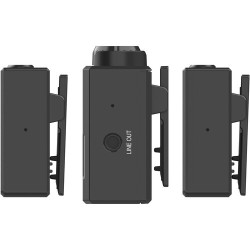 Hollyland LARK 150 2-Person (Dual) Compact Digital Wireless Microphone System (2.4 GHz, Black)