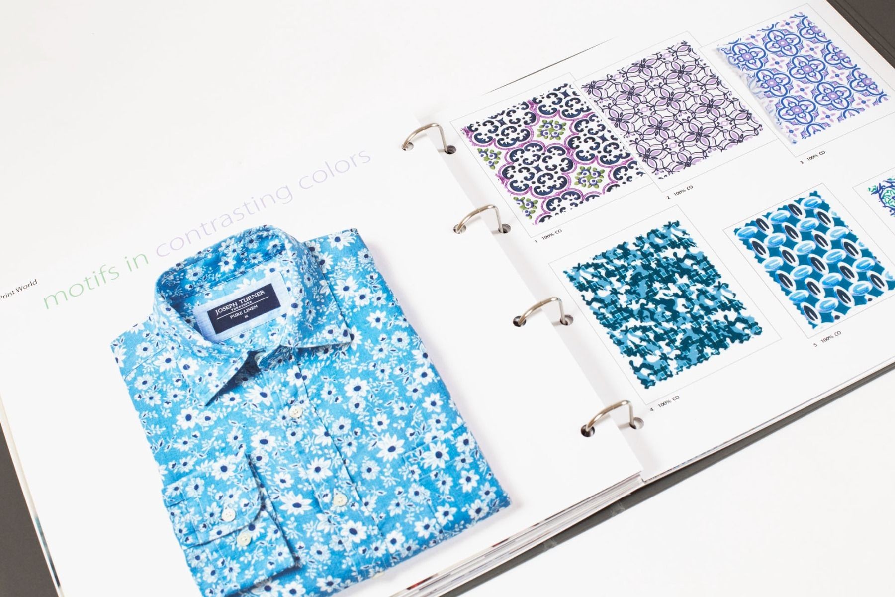 BTT Textile Print World Fabric Swatch Book for Men Prints for S/S