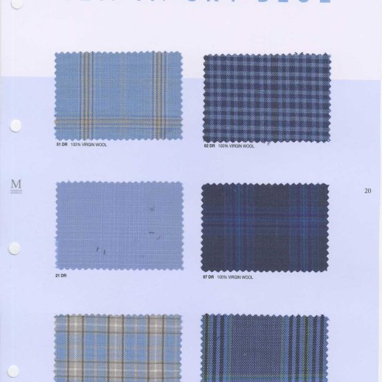 Alberto & Roy Menswear Materials - Fabric Swatches for Men Suiting, Trousering & Jacketing S/S