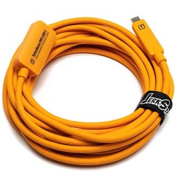 Tether Tools TetherBoost Pro USB Type-C Core Controller Extension Cable (16', High-Visibility Orange)