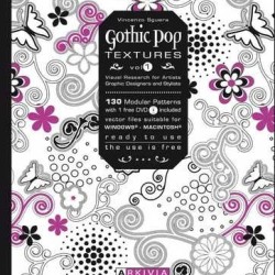 GOTHIC POP TEXTURES VOL.1 Book (Arkivia) , Gothic Pop Patterns Design Book