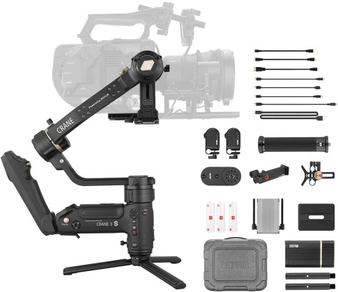 Zhiyun-Tech CRANE 3S Pro Handheld Gimbal Stabilizer for DSLRs and Cinematic Cameras, 6.48 Kg Payload