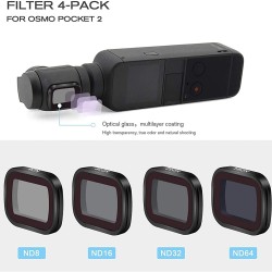 DJI Osmo Pocket & Pocket 2 ND Filter (4 in 1 Set) - (ND8 ND16 ND32 ND64)