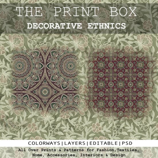 Print Box - Decorative Ethnics | Rich Heritage with Ottoman Motifs - Inspired by Turkish Tiles