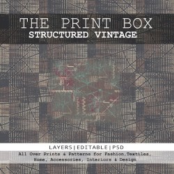 Print Box - Structured Vintage | Fusion Textile Patterns Abstract & Botanical Prints