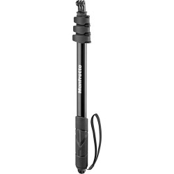 Manfrotto Compact Xtreme 2-In-1 Photo Monopod and Pole (GoPro Selfie Stick), Compatible with Phone & Camera, MPCOMPACT-BK