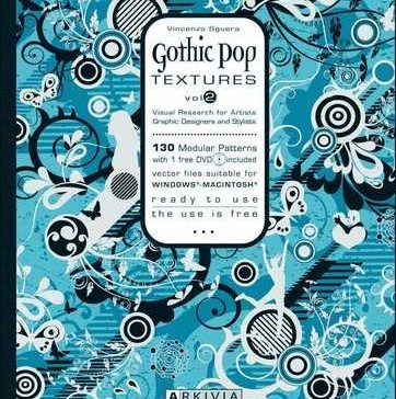 GOTHIC POP TEXTURES VOL.2 Book (Arkivia) , Gothic Prints Book, Gothic Patterns Book