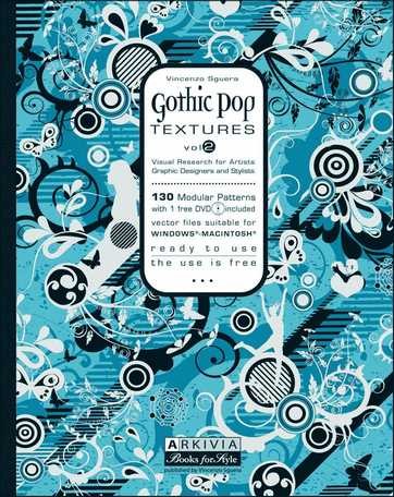 GOTHIC POP TEXTURES VOL.2 Book (Arkivia) , Gothic Prints Book, Gothic Patterns Book