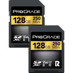 ProGrade Digital 128GB UHS-II SDXC Memory Card (2-Pack)