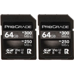 ProGrade Digital 64GB UHS-II SDXC Memory Card (2-Pack)