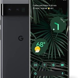 Google Pixel 6 Pro - 5G Android Phone - Unlocked Smartphone with Advanced Pixel Camera and Telephoto Lens - 128GB - Stormy Black