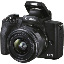 Canon EOS M50 Mark II Mirrorless Camera with 15-45mm Lens (Black)