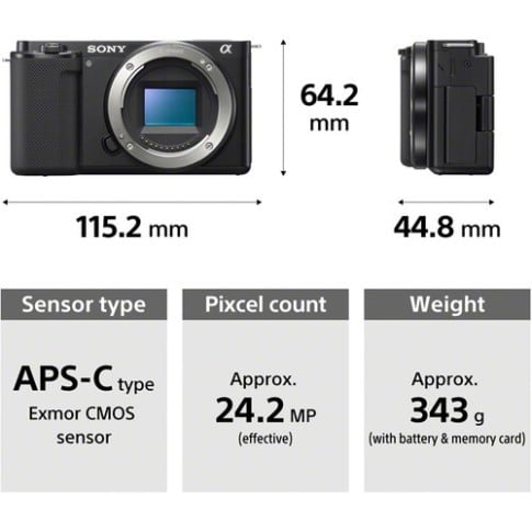 Sony ZV-E10 Mirrorless Camera (Black) Sony ZV-E10 Mirrorless Camera (Black)