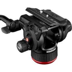 Manfrotto 504X Fluid Video Head & 645 FAST Aluminum Tripod with Mid-Level Spreader