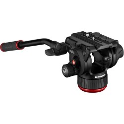 Manfrotto 504X Fluid Video Head & MVTTWINGC Carbon Fiber Tripod with Ground Spreader