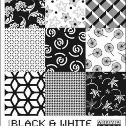 BLACK & WHITE MATRIX 1 Prints & Patterns Design Book inc DVD Book (Arkivia)