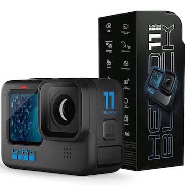 GoPro HERO11 Black Action Camera - 8x Slow-Motion Video - 2Yrs Warranty