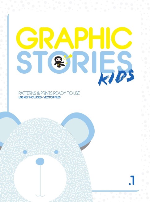 Graphic Stories Kids Vol.1 Book Patterns & Prints Ready to Use for Baby,infants,nursery prints