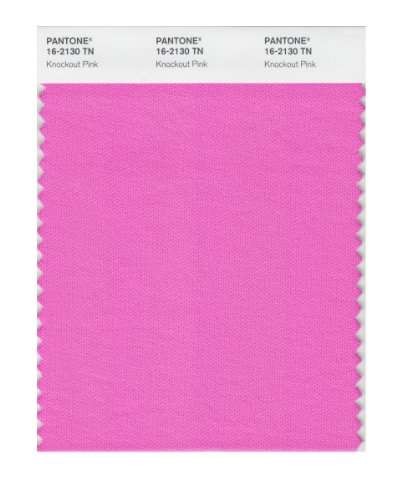 Pantone 16-2130 TN Knockout Pink Nylon Brights Swatch Card