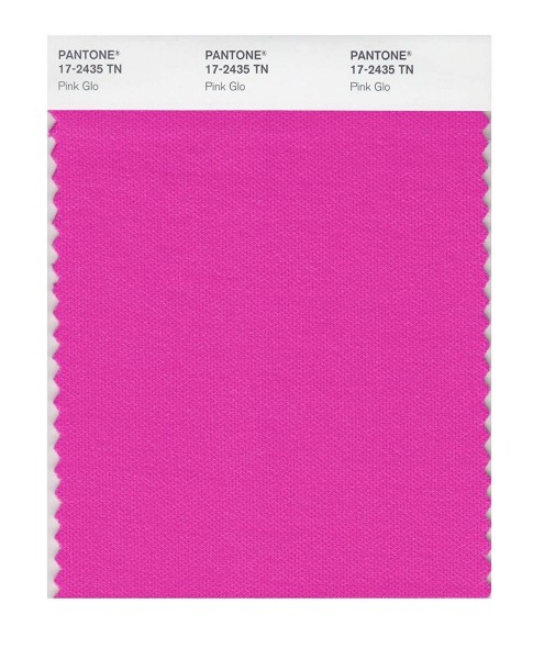 Pantone 17-2435 TN Pink Glo Nylon Brights Swatch Card