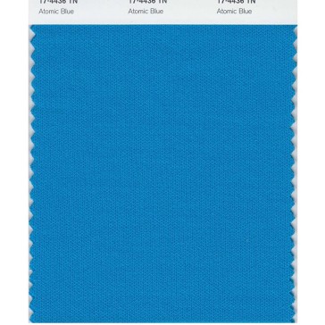 Pantone 17-4436 TN Atomic Blue Nylon Brights Swatch Card