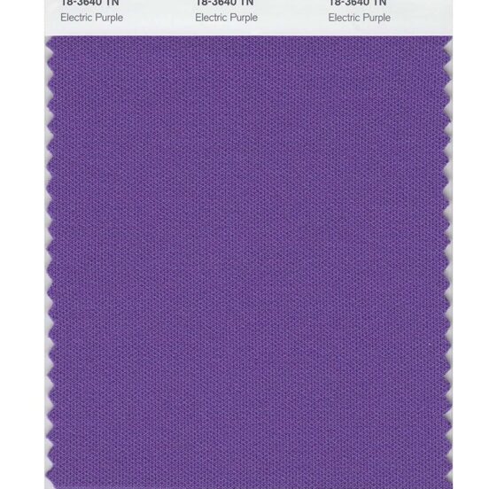 Pantone 18-3640 TN Electric Purp Nylon Brights Swatch Card