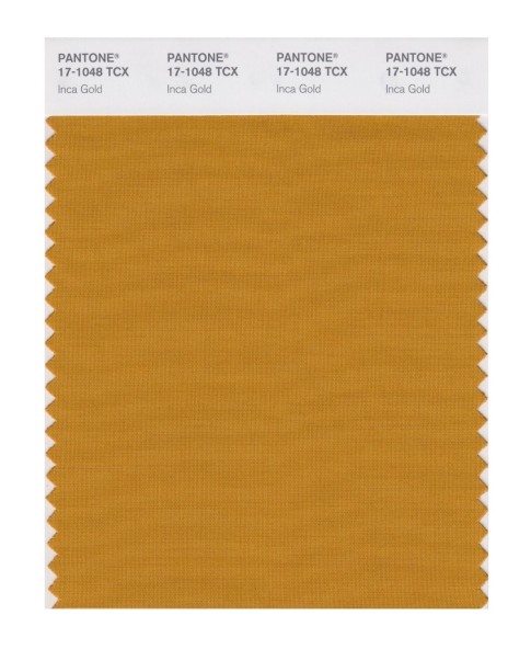 Pantone 17-1048 TCX Swatch Card Inca Gold