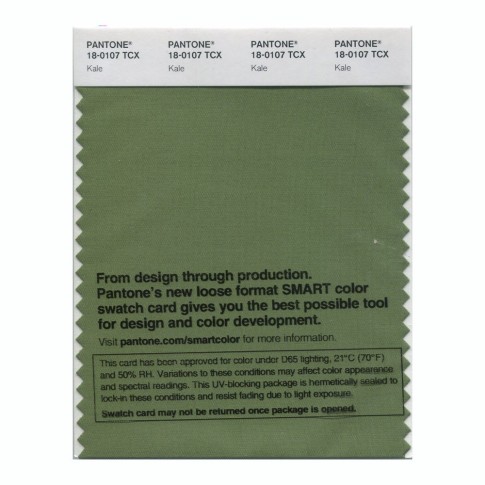 Pantone 18-0107 TCX Swatch Card Kale