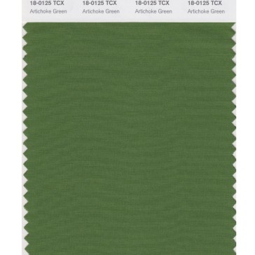 Pantone 18-0125 TCX Swatch Card Artichoke Green