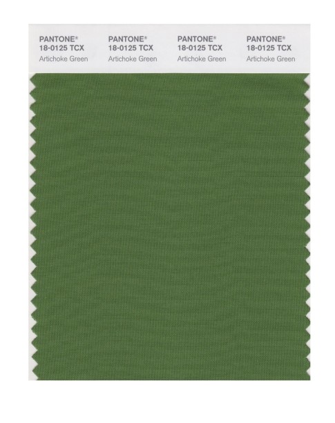 Pantone 18-0125 TCX Swatch Card Artichoke Green