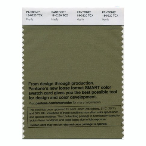 Pantone 18-0220 TCX Swatch Card Mayfly